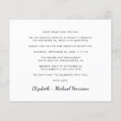 Gutes Budget nach der Hochzeit im Foto (Rückseite)