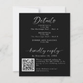 Gutes Budget nach Hochzeit 2-seitige Details (Rückseite)