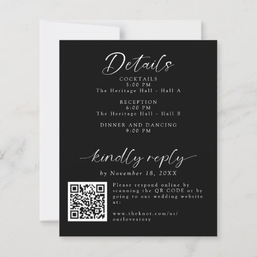 Gutes Budget nach Hochzeit 2-seitige Details (Rückseite)