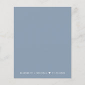 Gutes Budget nach Hochzeitsempfang (Rückseite)