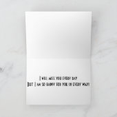 **GUTES BYE*** FEHLT UND WÜNSCHE FÜR SIE KARTE (Innenseite)