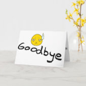 **GUTES BYE*** FEHLT UND WÜNSCHE FÜR SIE KARTE (Gelbe Blume)