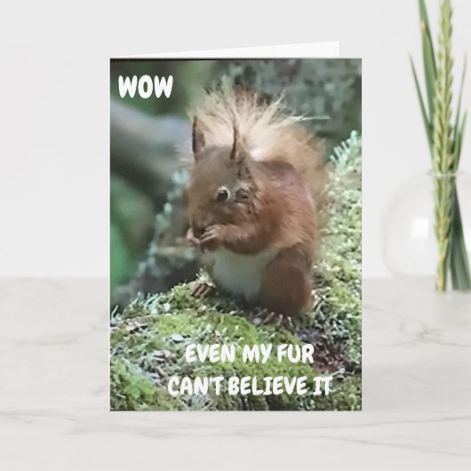 "GUTES BYE UND VIEL GLÜCK FEHLEN DICH." KARTE (Vorderseite)