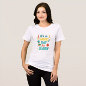 Gutes Design für Schule und Lehrer Tri-Blend Shirt (Vorderseite voll)