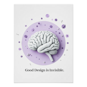 Gutes Design ist unsichtbar Poster
