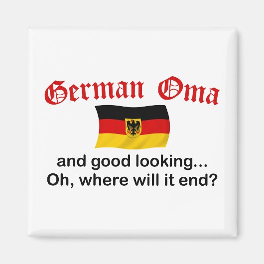 Gutes deutsches Oma Magnet (Vorne)