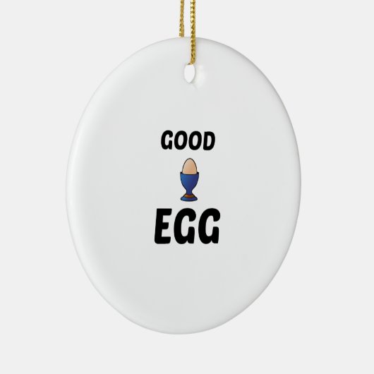 GUTES EGG KERAMIK ORNAMENT (Rechts)