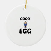 GUTES EGG KERAMIK ORNAMENT (Vorne)