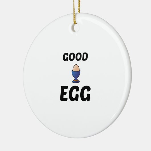 GUTES EGG KERAMIK ORNAMENT (Links)