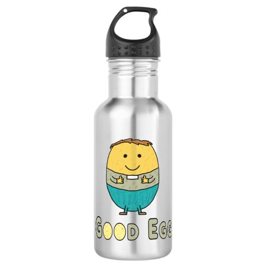Gutes Ei Edelstahlflasche (Vorderseite)