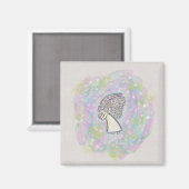 Gutes erwarten Angel Art Magnete Magnet (Vorderseite/Rückseite)