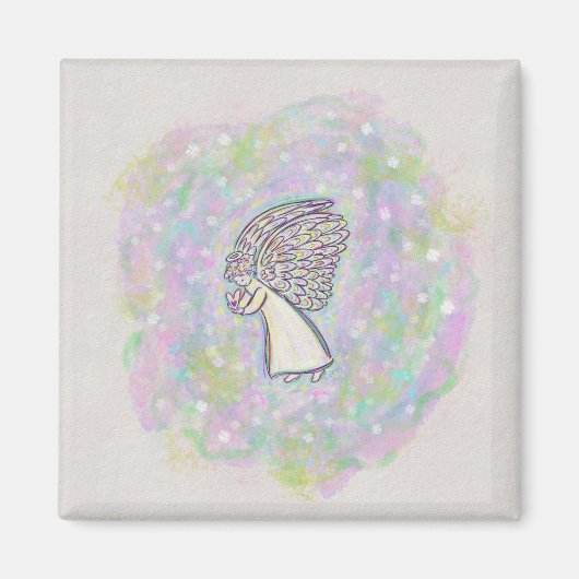 Gutes erwarten Angel Art Magnete Magnet (Vorne)