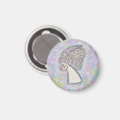 Gutes erwarten Angel Art Magnete Magnet (Vorderseite/Rückseite)