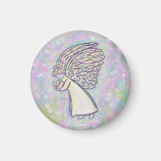 Gutes erwarten Angel Art Magnete Magnet (Vorne)