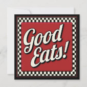 Gutes Essen Ansammlung Einladung (Vorderseite)