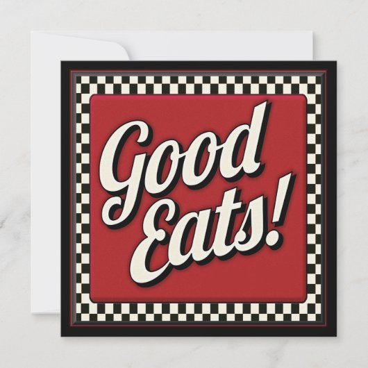 Gutes Essen Ansammlung Einladung (Vorderseite)