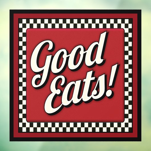 GUTES ESSEN! FENSTERAUFKLEBER (Blatt 3)