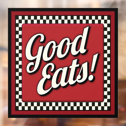 GUTES ESSEN! FENSTERAUFKLEBER (Blatt 2)