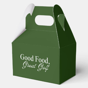 Gutes Essen, großartiger Golf Reicher, tiefgrüne Geschenkschachtel