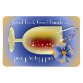 Gutes Essen, gute Freunde (anpassen) Magnet (Horizontal)