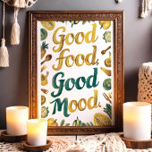 Gutes Essen Gute Küche Kunst mit Gemüse Poster