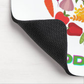 Gutes Essen gute Laune gesunde Ernährung Grafik De Mousepad (Ecke)