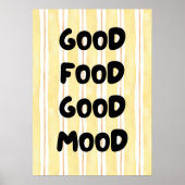 Gutes Essen gute Laune Poster (Vorne)