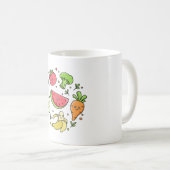 Gutes Essen Gute Stimmung Kaffeetasse (VorderseiteRechts)