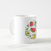 Gutes Essen Gute Stimmung Kaffeetasse (Vorderseite Links)