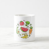 Gutes Essen Gute Stimmung Kaffeetasse (Mittel)