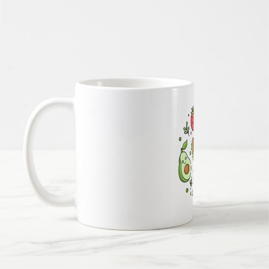 Gutes Essen Gute Stimmung Kaffeetasse (Links)