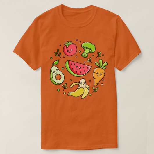 Gutes Essen Gute Stimmung T-Shirt (Design vorne)