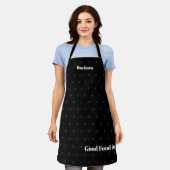 Gutes Essen nur schwarz Schürze (Getragen)