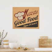 Gutes Essen Poster (Küche)