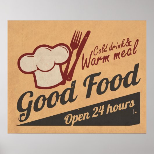 Gutes Essen Poster (Vorne)
