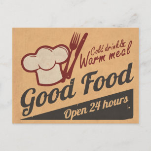 Gutes Essen Postkarte
