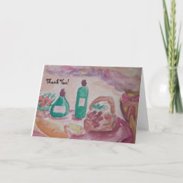 gutes Essen und gute Freunde Karte