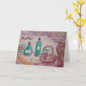 gutes Essen und gute Freunde Karte (Gelbe Blume)