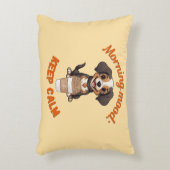 Gutes Fernsehen & Kaffee - Playful Puppy Digital A Dekokissen (Vorderseite(Vertikal))