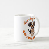 Gutes Fernsehen & Kaffee - Playful Puppy Digital A Kaffeetasse (VorderseiteRechts)