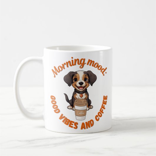 Gutes Fernsehen & Kaffee - Playful Puppy Digital A Kaffeetasse (Links)