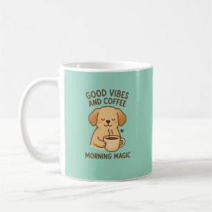 Gutes Fernsehen & Kaffee - Playful Puppy Digital A Kaffeetasse
