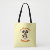 Gutes Fernsehen & Kaffee - Playful Puppy Digital A Tasche (Vorderseite)