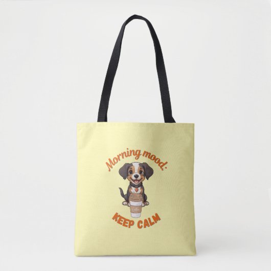 Gutes Fernsehen & Kaffee - Playful Puppy Digital A Tasche (Vorderseite)
