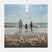 Gutes Foto Ornament Aus Glas (Rückseite)