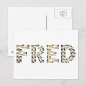 Gutes FRED-Logo Postkarte (Vorne/Hinten)