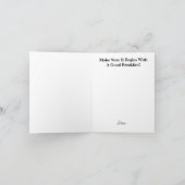 Gutes Frühstück für die Canada Day Card Karte (Innenseite)