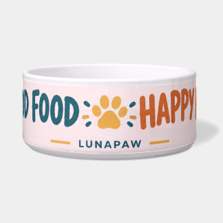 Gutes Futter Gute Laune Hunde-Schüssel | Glücklich Napf