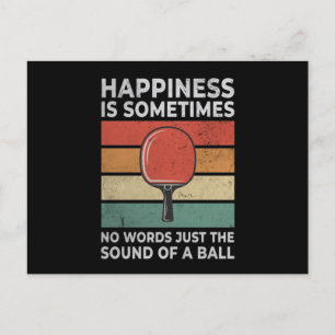 Gutes Geräusch von Ball Ping Pong Ball Postkarte