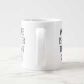 Gutes Geschenk für Ehemann Ehefrau heißer als mein Jumbo-Tasse (Rückseite)